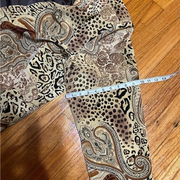 WILLOW RIDGE Women Size 24 Open Front Animal Print Elegant Lightweight Jacket - Picture 8 of 12